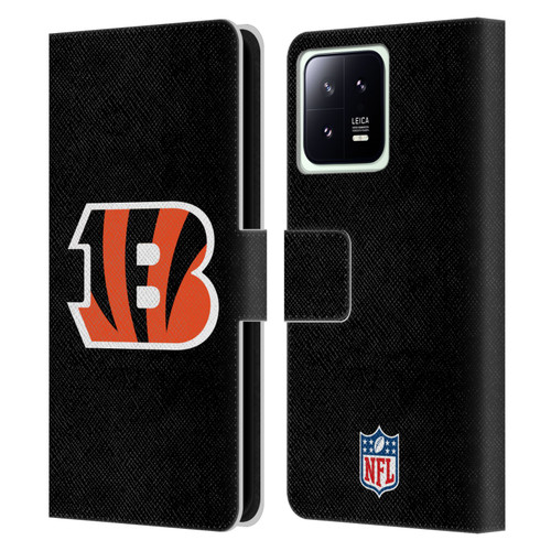 NFL Cincinnati Bengals Logo Plain Leather Book Wallet Case Cover For Xiaomi 13 5G