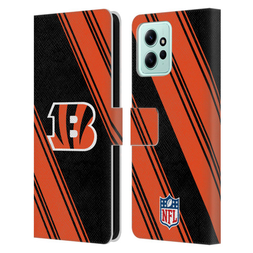 NFL Cincinnati Bengals Artwork Stripes Leather Book Wallet Case Cover For Xiaomi Redmi 12