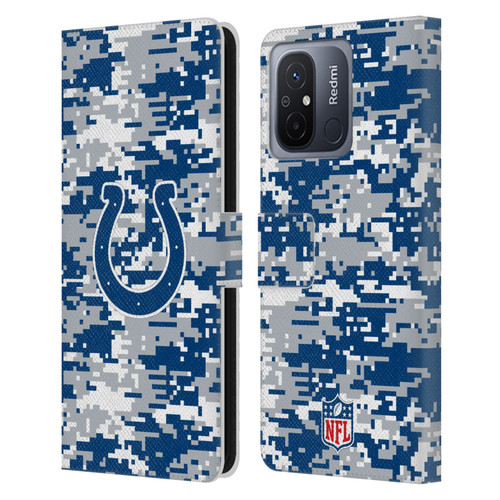 NFL Indianapolis Colts Graphics Digital Camouflage Leather Book Wallet Case Cover For Xiaomi Redmi 12C