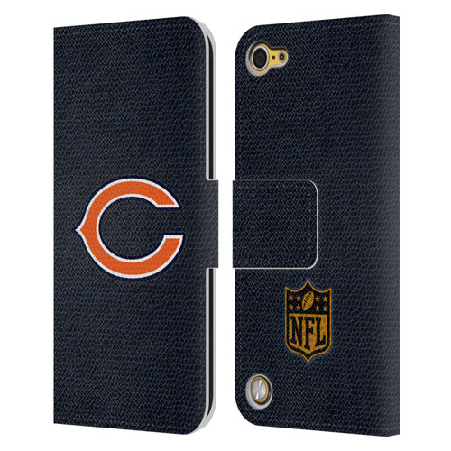 NFL Chicago Bears Logo Football Leather Book Wallet Case Cover For Apple iPod Touch 5G 5th Gen