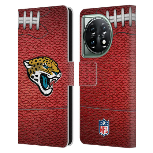 NFL Jacksonville Jaguars Graphics Football Leather Book Wallet Case Cover For OnePlus 11 5G