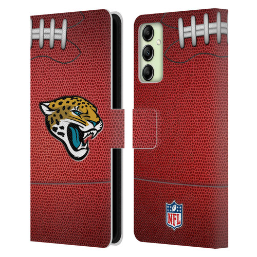 NFL Jacksonville Jaguars Graphics Football Leather Book Wallet Case Cover For Samsung Galaxy A14 5G