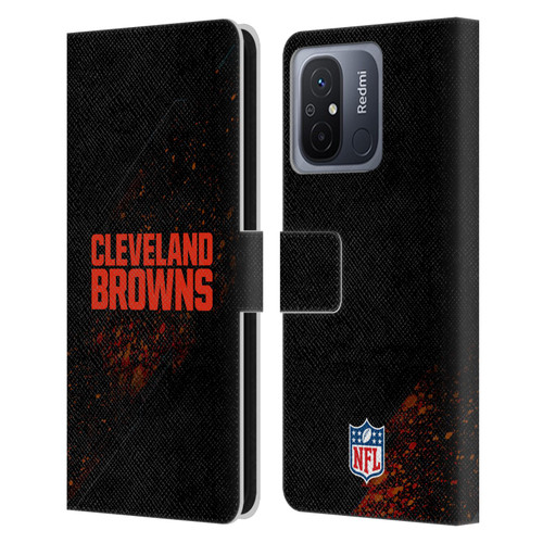 NFL Cleveland Browns Logo Blur Leather Book Wallet Case Cover For Xiaomi Redmi 12C