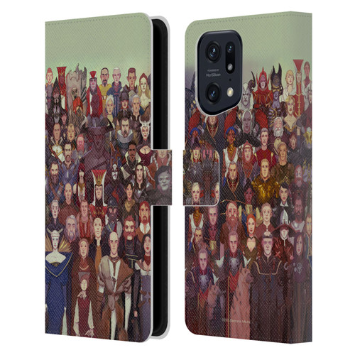 EA Bioware Dragon Age Inquisition Graphics Cast Of Thousands Leather Book Wallet Case Cover For OPPO Find X5 Pro
