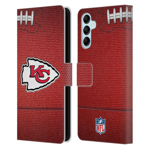 NFL Kansas City Chiefs Graphics Football Leather Book Wallet Case Cover For Samsung Galaxy M14 5G