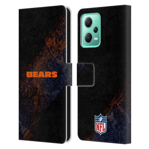 NFL Chicago Bears Logo Blur Leather Book Wallet Case Cover For Xiaomi Redmi Note 12 5G