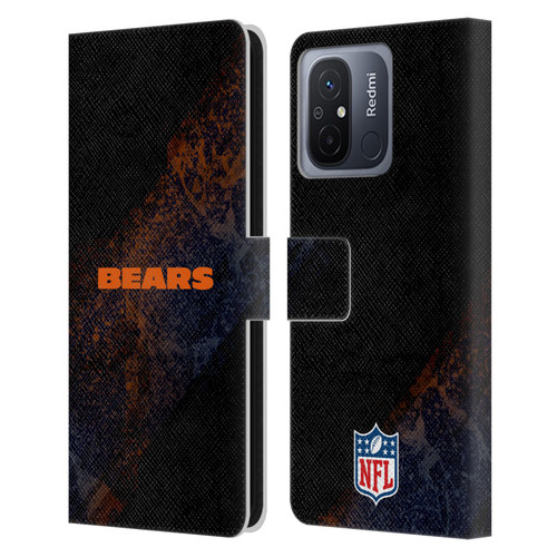 NFL Chicago Bears Logo Blur Leather Book Wallet Case Cover For Xiaomi Redmi 12C