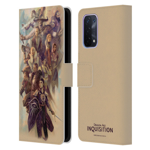 EA Bioware Dragon Age Inquisition Graphics Companions And Advisors Leather Book Wallet Case Cover For OPPO A54 5G