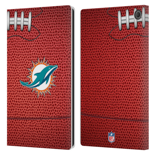 NFL Miami Dolphins Graphics Football Leather Book Wallet Case Cover For Amazon Fire Max 11 2023