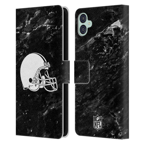NFL Cleveland Browns Artwork Marble Leather Book Wallet Case Cover For Samsung Galaxy M04 5G / A04e
