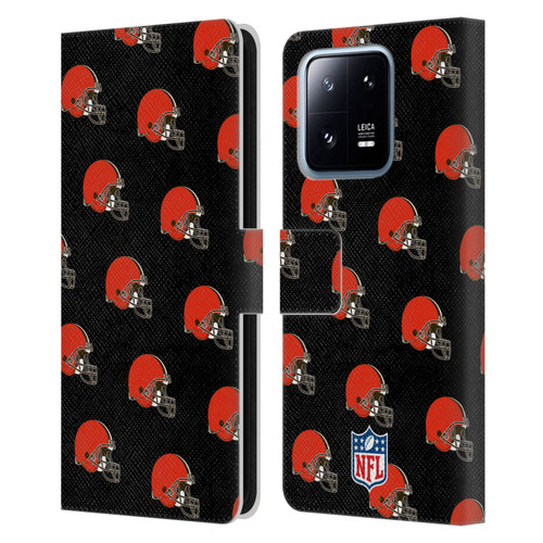 NFL Cleveland Browns Artwork Patterns Leather Book Wallet Case Cover For Xiaomi 13 Pro 5G