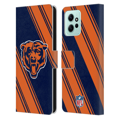 NFL Chicago Bears Artwork Stripes Leather Book Wallet Case Cover For Xiaomi Redmi 12
