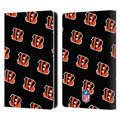 NFL Cincinnati Bengals Artwork Patterns Leather Book Wallet Case Cover For Amazon Kindle Paperwhite 5 (2021)