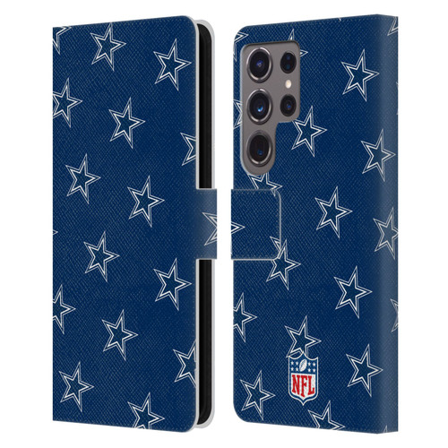 NFL Dallas Cowboys Artwork Patterns Leather Book Wallet Case Cover For Samsung Galaxy S24 Ultra 5G