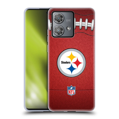 NFL Pittsburgh Steelers Graphics Football Soft Gel Case for Motorola Edge 40 Neo 5G