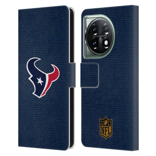 NFL Houston Texans Logo Football Leather Book Wallet Case Cover For OnePlus 11 5G