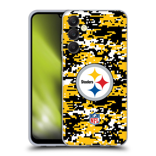 NFL Pittsburgh Steelers Graphics Digital Camouflage Soft Gel Case for Samsung Galaxy A25 5G