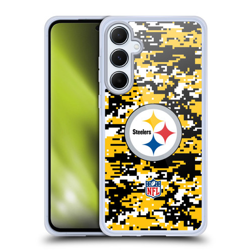 NFL Pittsburgh Steelers Graphics Digital Camouflage Soft Gel Case for Samsung Galaxy A55 5G
