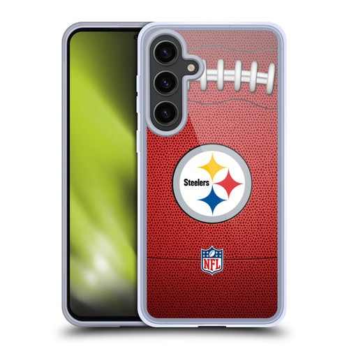 NFL Pittsburgh Steelers Graphics Football Soft Gel Case for Samsung Galaxy S24+ 5G