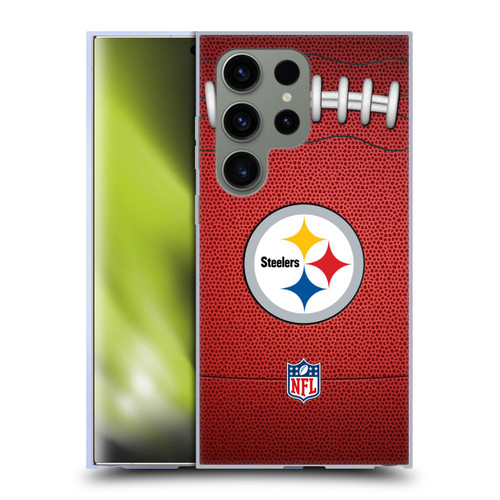 NFL Pittsburgh Steelers Graphics Football Soft Gel Case for Samsung Galaxy S24 Ultra 5G