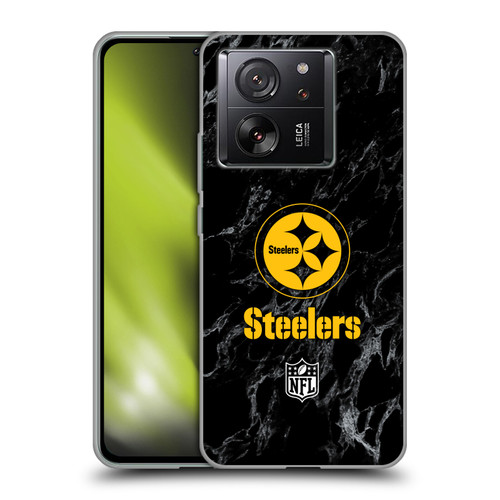 NFL Pittsburgh Steelers Graphics Coloured Marble Soft Gel Case for Xiaomi 13T 5G / 13T Pro 5G