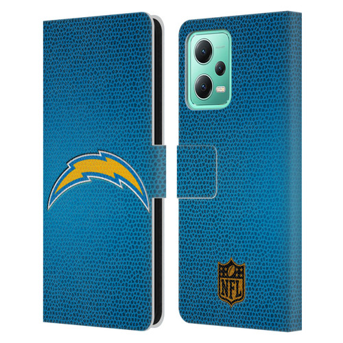 NFL Los Angeles Chargers Logo Football Leather Book Wallet Case Cover For Xiaomi Redmi Note 12 5G
