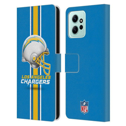 NFL Los Angeles Chargers Logo Helmet Leather Book Wallet Case Cover For Xiaomi Redmi 12