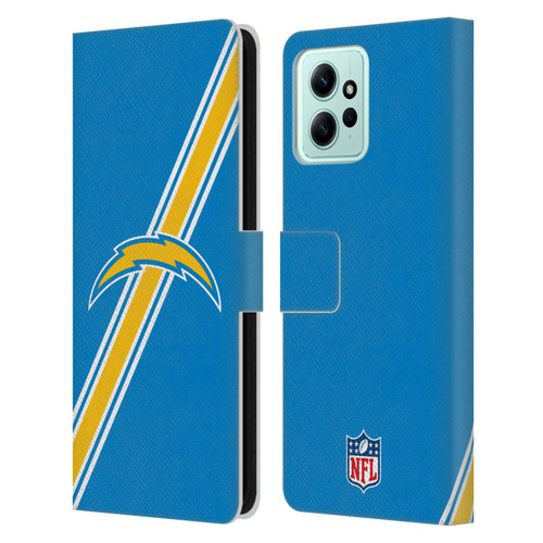 NFL Los Angeles Chargers Logo Plain Leather Book Wallet Case Cover For Xiaomi Redmi 12