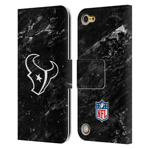 NFL Houston Texans Artwork Marble Leather Book Wallet Case Cover For Apple iPod Touch 5G 5th Gen