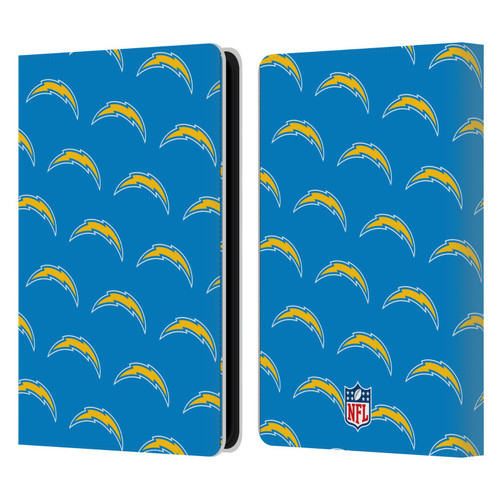 NFL Los Angeles Chargers Artwork Patterns Leather Book Wallet Case Cover For Amazon Kindle Paperwhite 5 (2021)