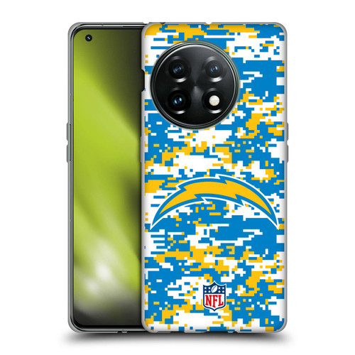 NFL Los Angeles Chargers Graphics Digital Camouflage Soft Gel Case for OnePlus 11 5G