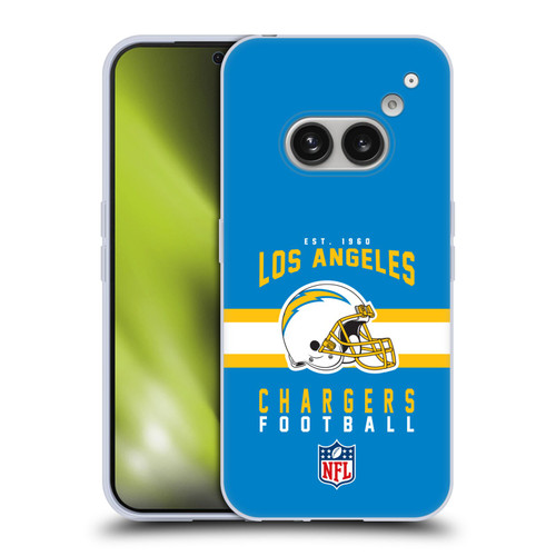 NFL Los Angeles Chargers Graphics Helmet Typography Soft Gel Case for Nothing Phone (2a)
