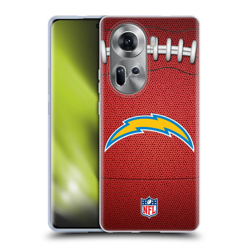 NFL Los Angeles Chargers Graphics Football Soft Gel Case for OPPO Reno11