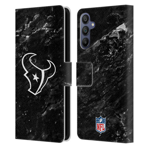 NFL Houston Texans Artwork Marble Leather Book Wallet Case Cover For Samsung Galaxy A15