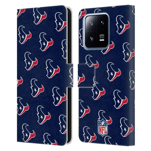 NFL Houston Texans Artwork Patterns Leather Book Wallet Case Cover For Xiaomi 13 Pro 5G
