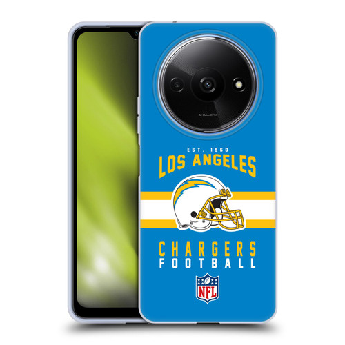 NFL Los Angeles Chargers Graphics Helmet Typography Soft Gel Case for Xiaomi Redmi A3