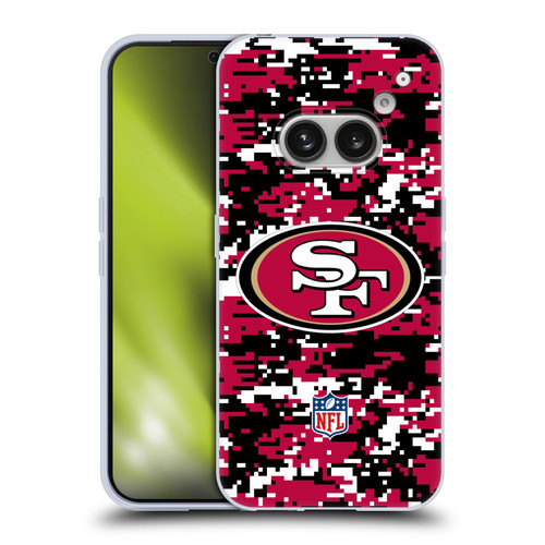 NFL San Francisco 49ers Graphics Digital Camouflage Soft Gel Case for Nothing Phone (2a)