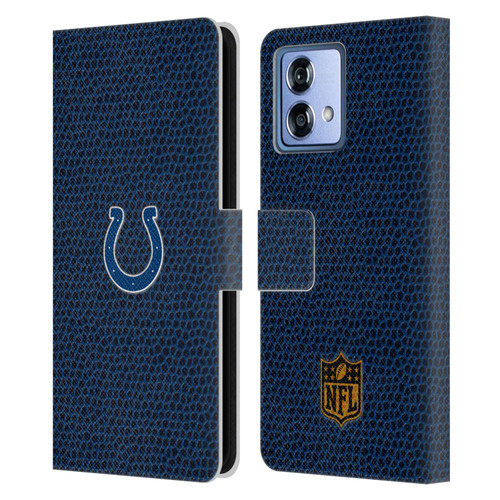 NFL Indianapolis Colts Logo Football Leather Book Wallet Case Cover For Motorola Moto G84 5G