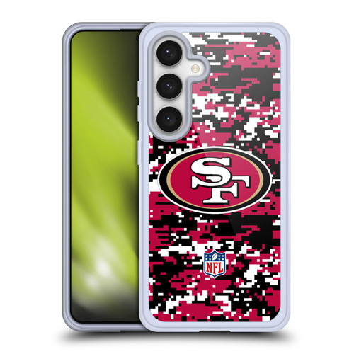 NFL San Francisco 49ers Graphics Digital Camouflage Soft Gel Case for Samsung Galaxy S24 5G