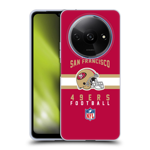 NFL San Francisco 49ers Graphics Helmet Typography Soft Gel Case for Xiaomi Redmi A3