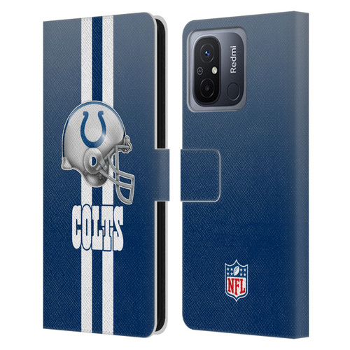 NFL Indianapolis Colts Logo Helmet Leather Book Wallet Case Cover For Xiaomi Redmi 12C