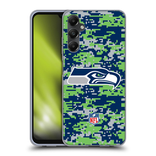 NFL Seattle Seahawks Graphics Digital Camouflage Soft Gel Case for Samsung Galaxy A05s