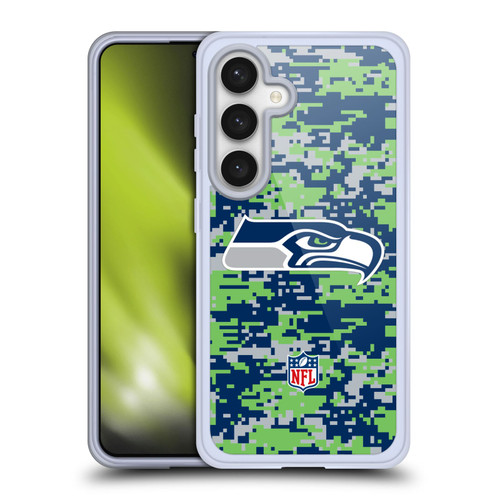 NFL Seattle Seahawks Graphics Digital Camouflage Soft Gel Case for Samsung Galaxy S24 5G