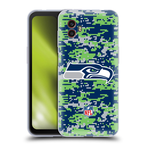 NFL Seattle Seahawks Graphics Digital Camouflage Soft Gel Case for Samsung Galaxy Xcover6 Pro/Pro2