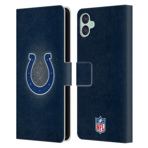 NFL Indianapolis Colts Artwork LED Leather Book Wallet Case Cover For Samsung Galaxy M04 5G / A04e