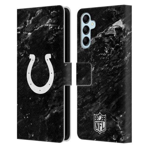 NFL Indianapolis Colts Artwork Marble Leather Book Wallet Case Cover For Samsung Galaxy M14 5G