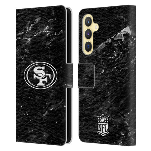 NFL San Francisco 49ers Artwork Marble Leather Book Wallet Case Cover For Samsung Galaxy S23 FE 5G