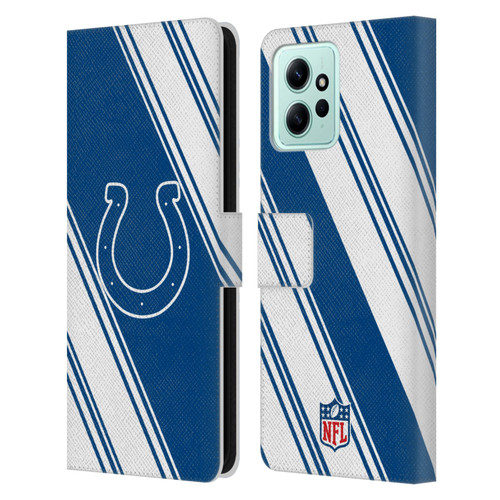 NFL Indianapolis Colts Artwork Stripes Leather Book Wallet Case Cover For Xiaomi Redmi 12