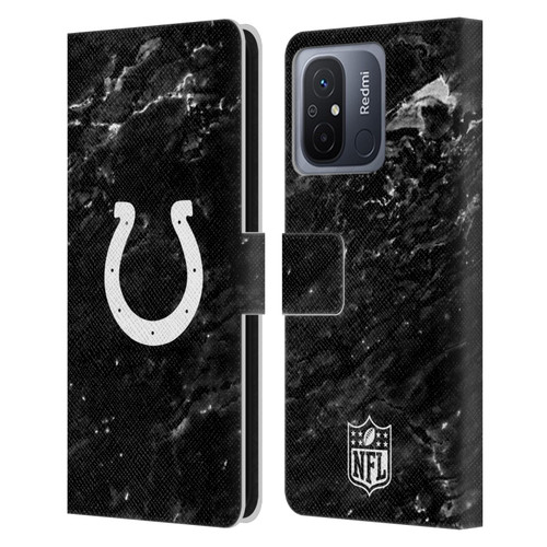 NFL Indianapolis Colts Artwork Marble Leather Book Wallet Case Cover For Xiaomi Redmi 12C