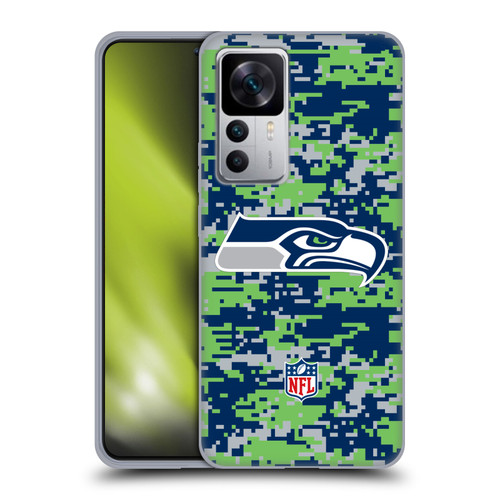 NFL Seattle Seahawks Graphics Digital Camouflage Soft Gel Case for Xiaomi 12T 5G / 12T Pro 5G / Redmi K50 Ultra 5G